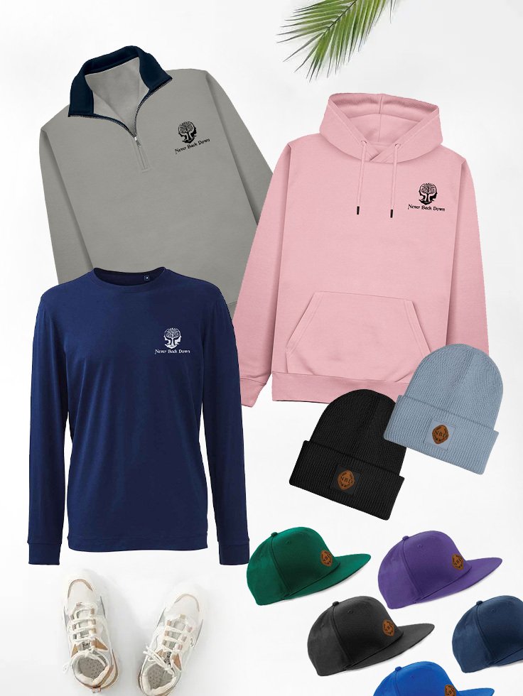 Never Back Down clothing collection
